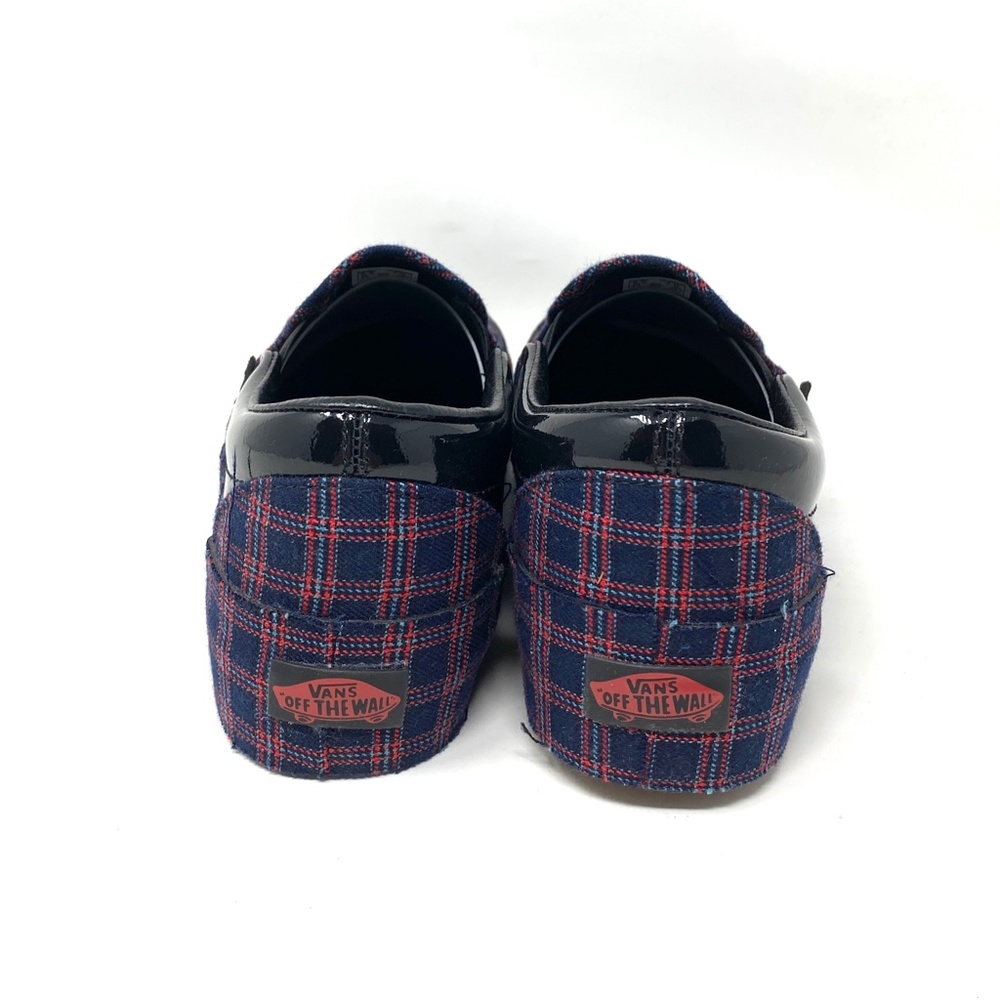 VANS Classic Slip Plaid Black Red Women Low Top Canvas Sneakers Size VN0A3JEZ458 - Picture 3 of 11
